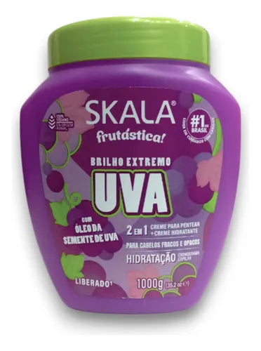 Skala Frutastica Crema Mascara Para Peinar Uva 1000 Gr